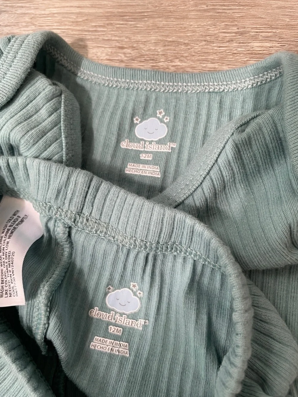 Cloud Island blue bodysuit set size 12 months